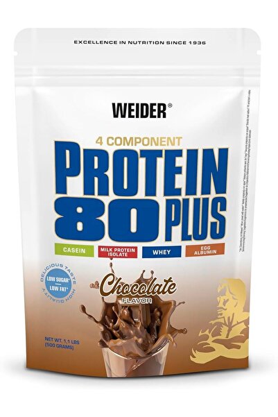 Weider 80 بلس كازين + إيزوليت + مصل اللبن + بروتين مركب بياض البيض 500 جرام