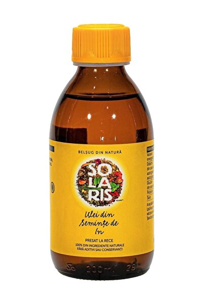 SOLARIS Ulei din Seminte In Presat la Rece 200ml-Sursa Naturala Omega-3, Sust...