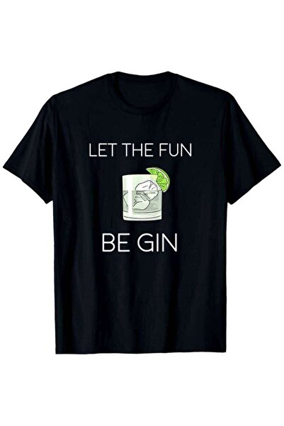 135 Let The Fun Be Gin T-Shirt, Suitable For Men And Women Outdoor Short-Slee...