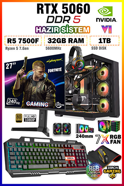 Zeiron Warrior Eagle X90 Ryzen 5 7500F ∣ 32GB DDR5 RAM ∣ 1TB SSD ∣ Nvidia RTX...