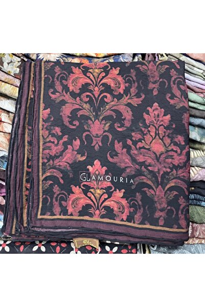Gül Eşarp Glamouria Modal Scarf Hand-Stitched