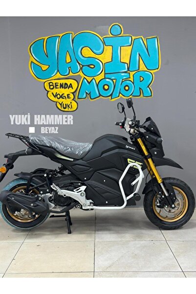 Genel Markalar Yuki Hammer 50 cc Koruma Demiri Set+ Egzoz Koruma (BEYAZ SET )