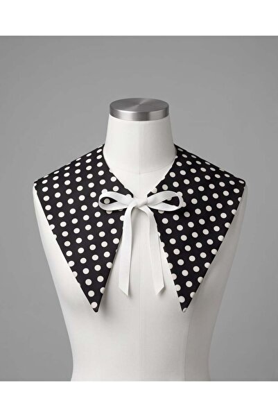 Elit Scarf Elite Polka Dot Collar Black