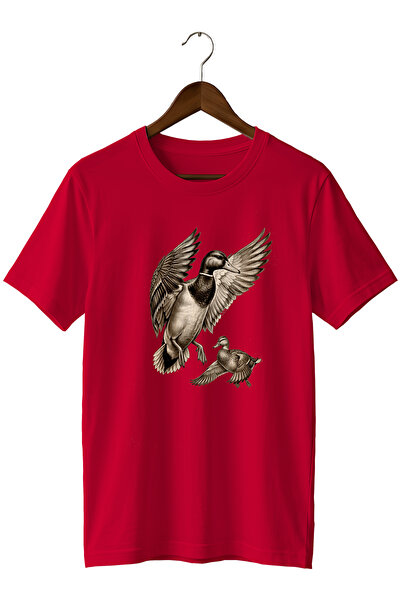 remonz Duck Printed Unisex T-Shirt – Duck Hunting Outdoor Nature Themed Crew ...