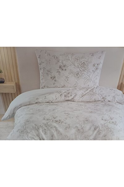 SÜMER 100% Cotton Single Bedding Set - Antique Cream