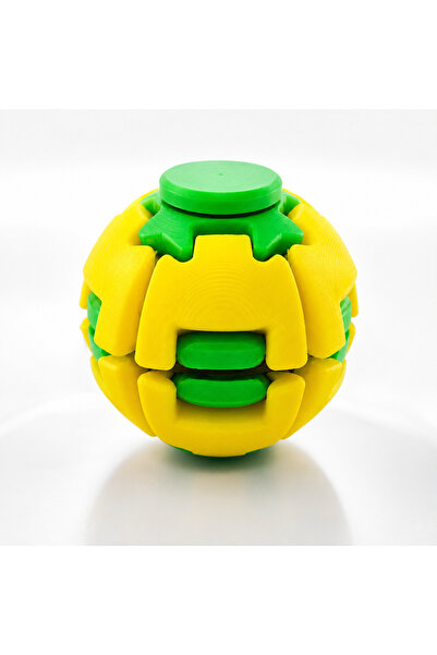 Basmalı Dönen Stres Topu – Stres Giderici 3D Baskı Fidget Çarkı ve Duyusal El Oyuncağı