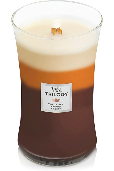 WoodWick شمعة كبيرة معطرة في وعاء مع فتيل متوهج، برائحة كافيه غورماند، تدوم ح...