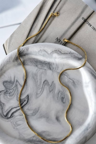 GONESSA Steel Thin Italian Chain 45cm