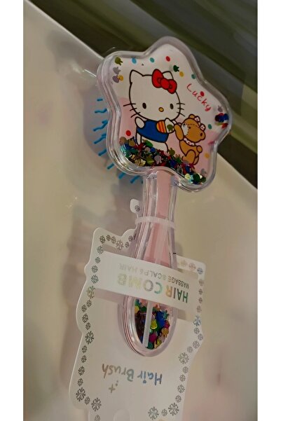 Kız Çocuk İçi Pullu Hello Kitty figürlü Tarak