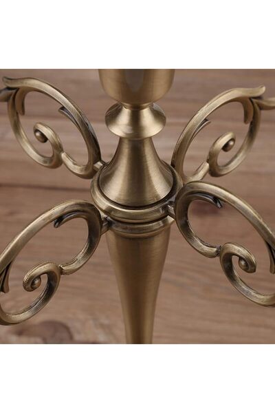 WALFRONT 5 Arm Alloy Candle Holder European Candelabra Wedding Candlestick Ho...