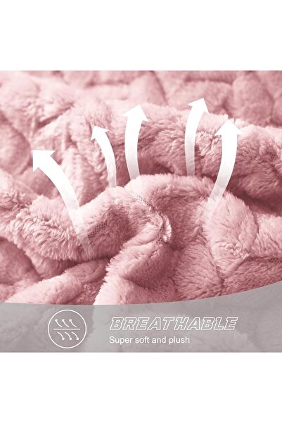 Exclusivo Mezcla Celadon Fleece Throw Blanket for Couch and Bed, 50x70 Inches...