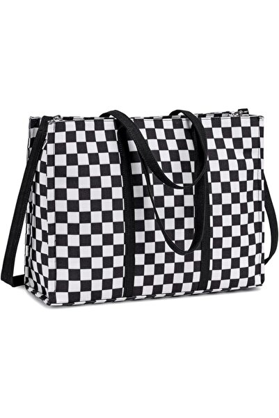 BTOOP Laptop Tote Bag for Women Work 15.6 inch Canvas Shoulder Bags Computer ...