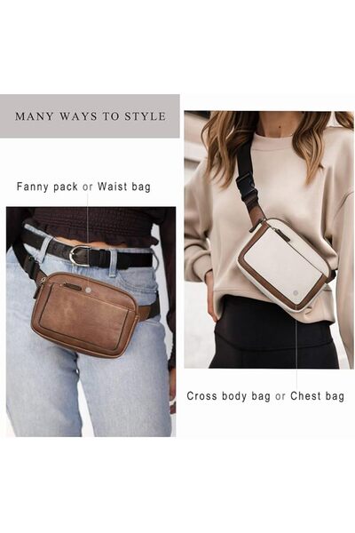 SYOSI Belt Bag for Women, PU Leather Fanny Pack Crossbody Bag With Adjustable...