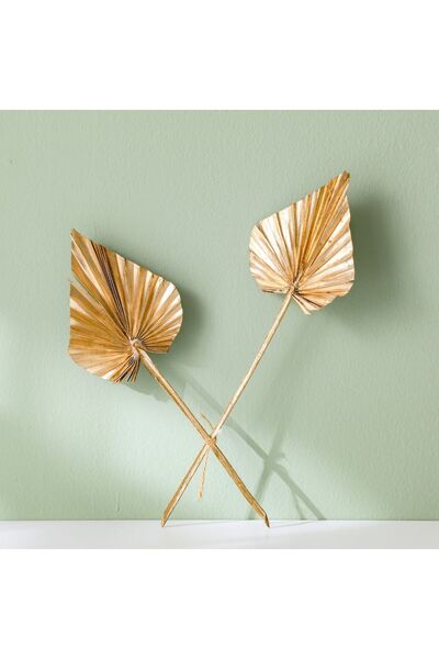 fleur New In Palm Spear Leaf Gold H-40Cm