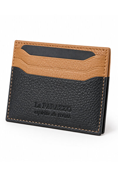 La Parazzo Genuine Leather Slim Card Holder Wallet for Men – Minimalist Multi...