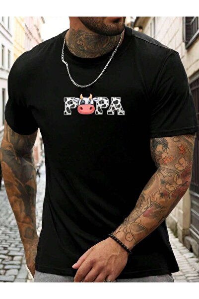25W Men'S Easy T-Shirt, Casual And Stylish, Short-Sleeved, Street Retro Pullover