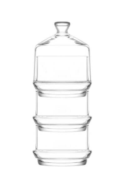 LAV Glass Storage Jar with Lid Clear 710ML