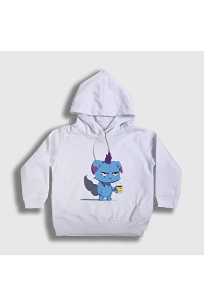 Presmono Unisex Kids White Depresso Game Palworld Hooded Sweatshirt 616847Tt