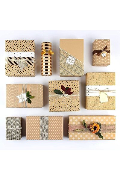 BIGTHREE Kraft Gift Wrapping Paper Sheets – Brown Wrapping Paper for Birthday...