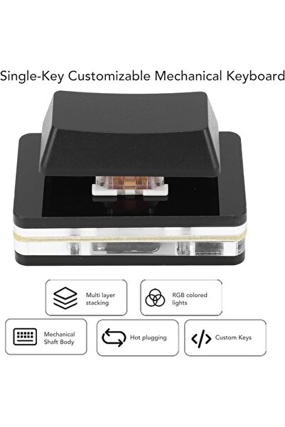 GENERAL Programmable Macro PC Keyboard, USB Single Keyboard, OSU Hot Swap RGB...