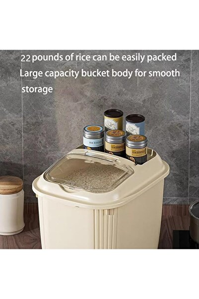 Vinnatsu Rice Dispenser, Rice Barrel, Pet/Cat/Dog Food Storage Container,Food...
