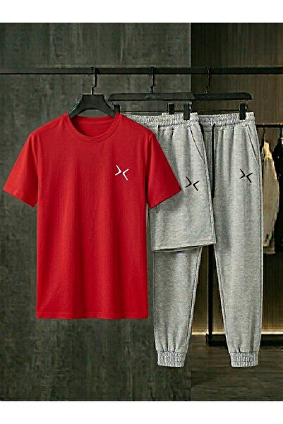 CLOTHES33 تي شيرت وشورت رياضي، طقم من 3 قطع، رقيق، صيفي، مقاوم للعرق، مطبوع، ...