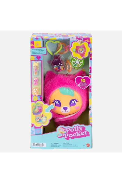 mattel Polly Pocket Mini Ursuleț de pluș cu breloc - Set de păpuși