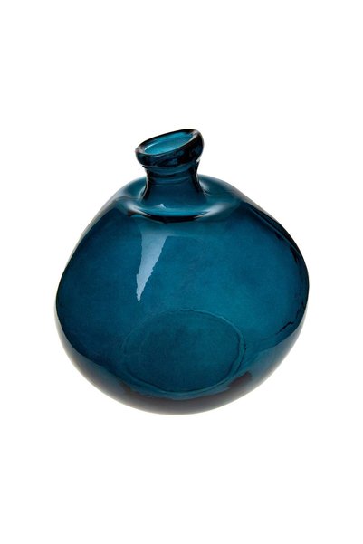 Atmosphera Vaza "Dame jeanne" - Albastru furtuna, D.33 cm