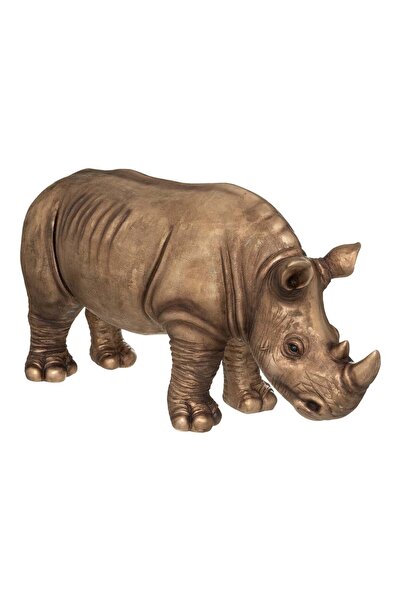 Atmosphera Statuetă „Rinozaur” - Aur, H.45 cm