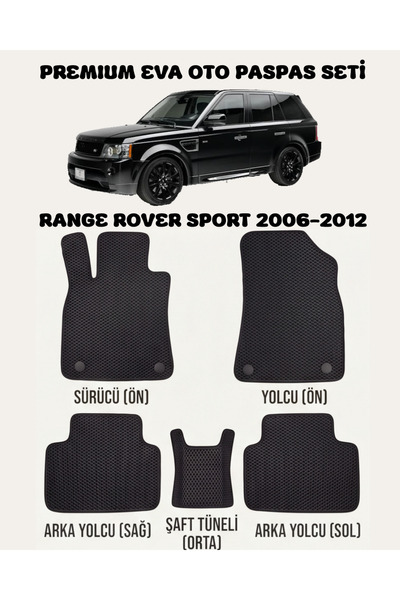 8D OTO PASPASI RANGE ROVER SPORT SERİSİ 2006 - 2012 ARACA ÖZEL PREMİUM EVA PA...