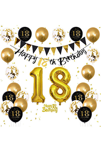 Generic Brand 18th Birthday Party Balloon Set