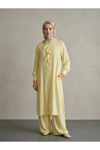 Foremia Biritli Trouser Suit-Yellow