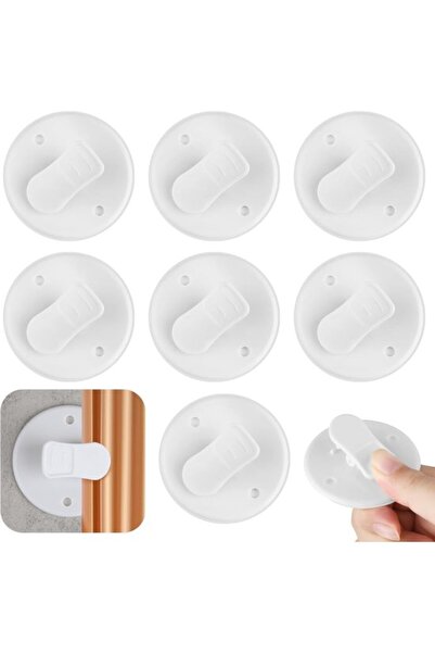 STARSTAR 8-Pack Splash Guard Clips White Shower Curtain Clips Self-Adhesive S...