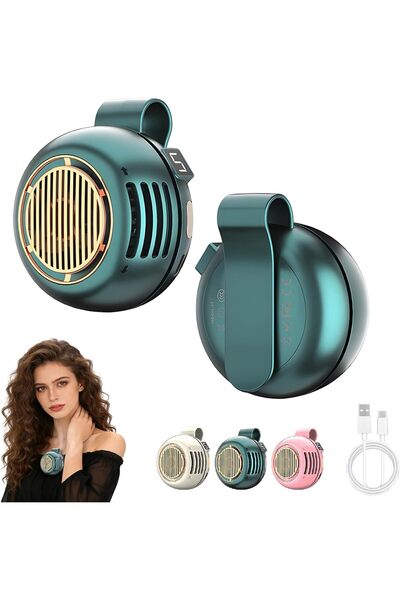 Morvena Picks Mini ventilator portabil, silențios, fără lame, cu 5 viteze, cl...