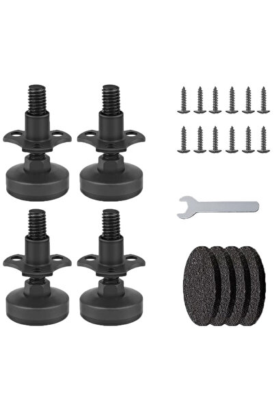 STARSTAR Heavy-duty furniture leveling feet, 4-pack, 3/8-16 thread, adjustabl...