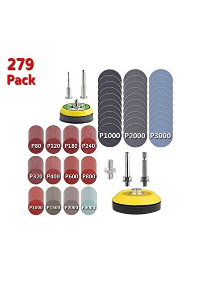 STARSTAR 279 sandpaper discs, 50mm and 75mm sandpaper backings, with grit siz...