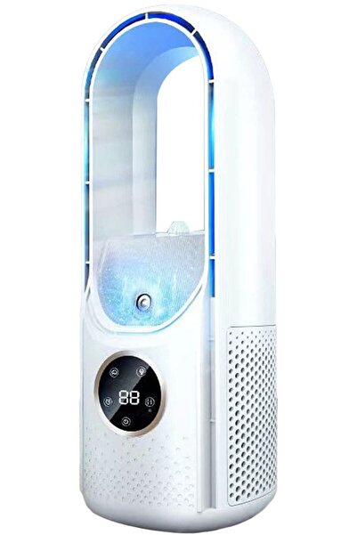 STARSTAR 6-Speed Bladeless Mini Desktop Air Cooler Fan with Humidification & ...