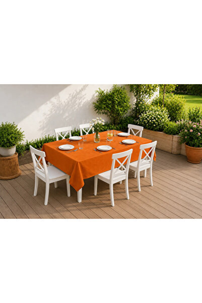 TextiLici Tablecloth for Terrace and Garden – Oxford Material with Cotton, 30...