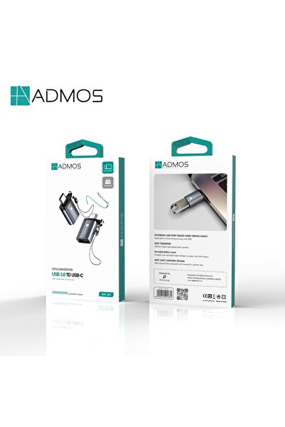 ADMOS USB Type-C OTG Converter | High-Speed Data Transfer Adapter | USB-A Fem...
