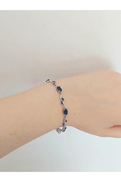 bijoux uniques Zircon Stone Waterway Leaf Flower Ivy Steel Bracelet