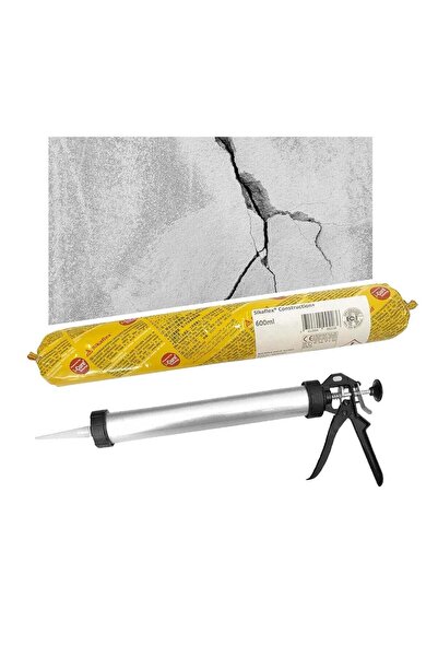 Duravel Sikaflex Multipurpose Elastic Sealant and Caulking Gun Grey