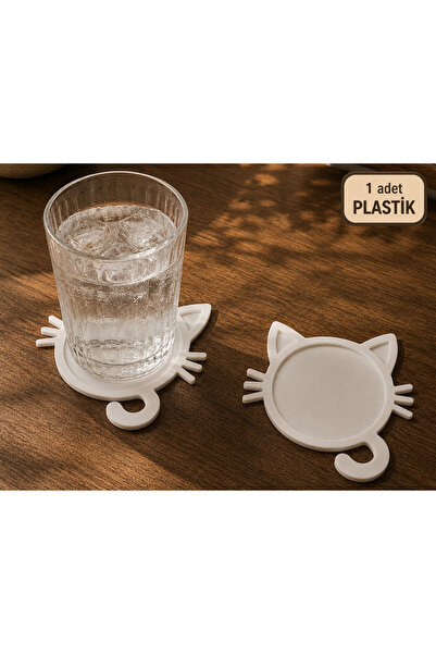 Filkorium3D Plastic Coaster with Cat Figure 12 cm |   3D Printer Product |   ...
