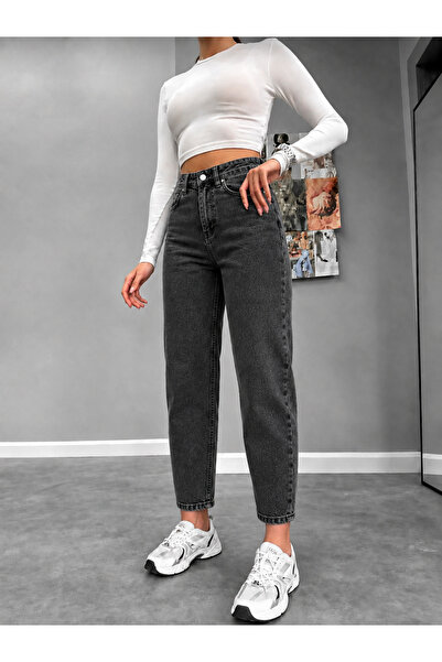 sion jeans Julia Milano Mom Jeans Daily Wear Comfortable Boyfriend Smoked Wom...