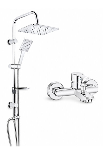 AR E.C.A Lite Bathroom Faucet + Tema 53242 Rain Carismo Shower System