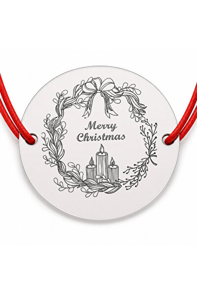 Simoshop Brățară argint 925 cu bănuț coroniță festivă cu lumânări și mesaj Me...