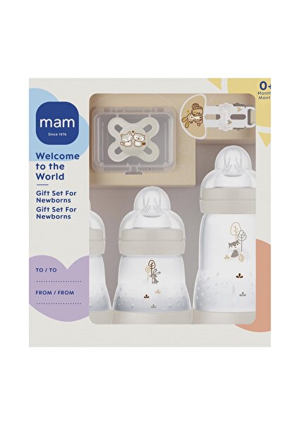 MAM baby Set de biberoane cu tetină și clemă, MAM, pentru nou-născuți 0-2 lun...