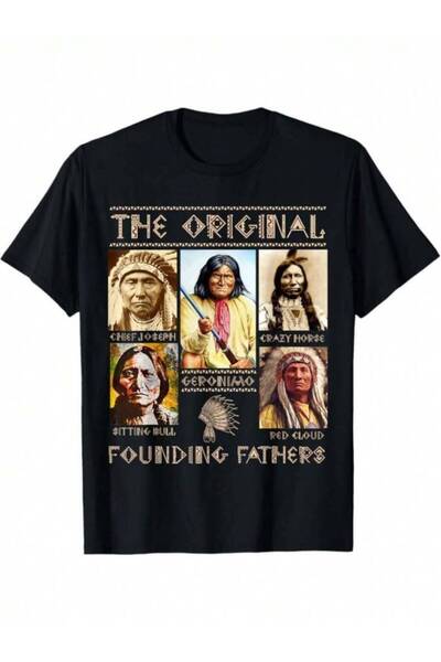 k222 تي شيرت The Original Founding Fathers Funny Uniesx كاجوال برقبة دائرية و...