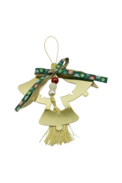 Rao Ornament Brad, Clopotei, Auriu, Lucios, 14*26cm, Acril, Interior/ Exterior
