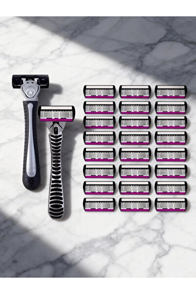 Choice7 2Handle24 High Quality 6 Layer German Stainless Steel Safety Razor Bl...