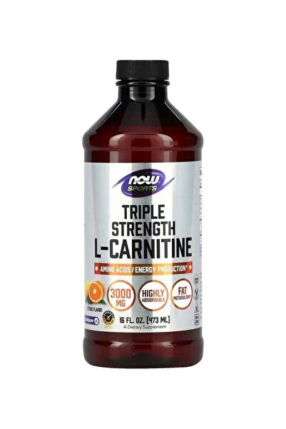 now SPORTS , Triple Strength L-Carnitine Liquid, Citrus, 3,000 mg, 16 fl oz (...